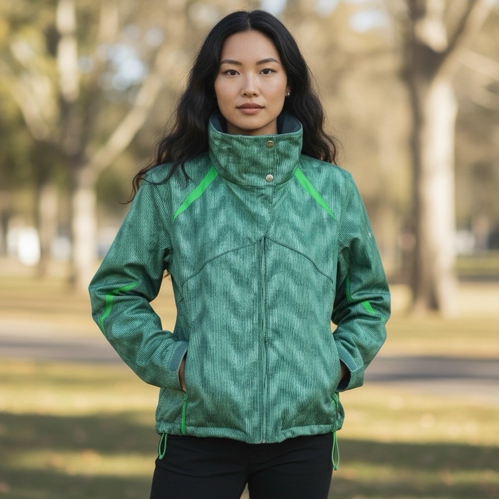Columbia Omni Tech Interchange Lined Windbreaker Removable Hood Jacket Womens XL